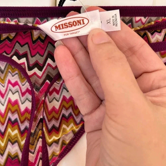 MISSONI for TARGET Mesh THONG  
Iconic ZIGZAG Multicolor SHEER ( XL) Sexy - Picture 3 of 6